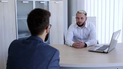 Interview For A New Job Stock Footage 76327747