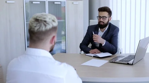 Interview For A New Job Stock Footage 76327757