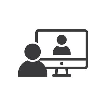 Interview or work from home. Stock Illustration