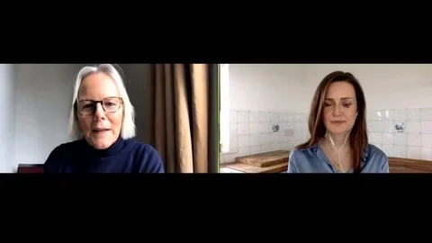 Interview with Phyllida Lloyd, Clare Dunne at 64th London Film Festival - 2020 Stock Footage 140200654