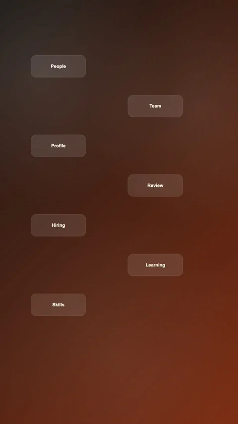 Interview Planning Hub Modern Gradient SaaS Interface Vertical Animation Stock Footage 345154978