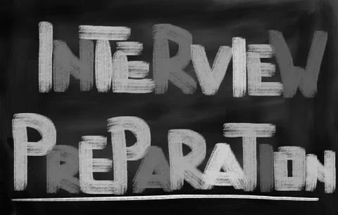 Interview Preparation Concept Stock Illustration