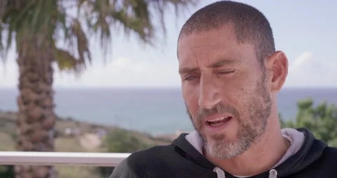 Interview with pro surfer David Langer about him wanting to make movie Stock Footage 157220226