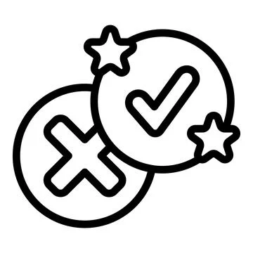 Interview quiz icon outline vector. Poster show Stock Illustration