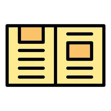 Interview report icon vector flat Stock Illustration