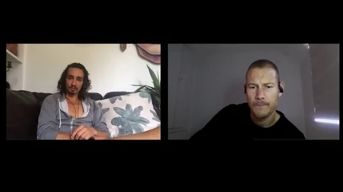 Interview with Robert Sheehan, Tom Hopper for The Umbrella Academy S2, 2020 Stock Footage 138637877