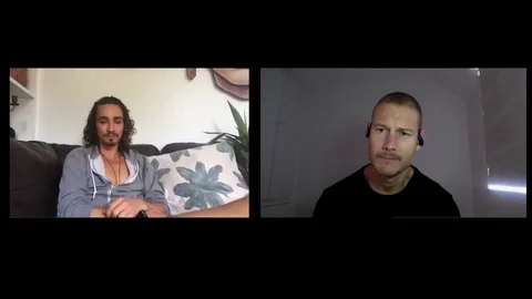 Interview with Robert Sheehan, Tom Hopper for The Umbrella Academy S2, 2020 Stock Footage 138637903