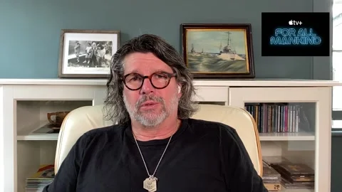 Interview with Ronald D. Moore talking about 'For All Mankind Season 2' - 2021 Video stock 158104228