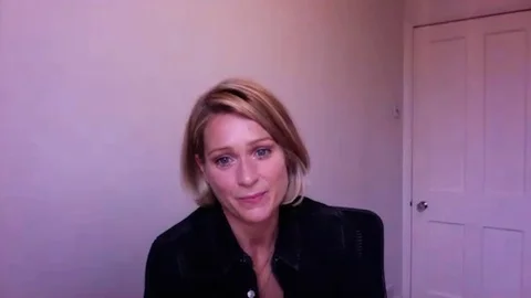 Interview with Sian Brooke at press junket for movie Body of Water - 2020 Video stock 144642610