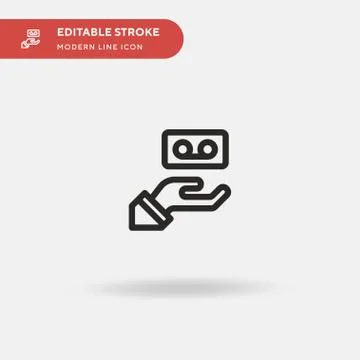 Interview Simple vector icon. Illustration symbol design template for web mob Stock-Illustration