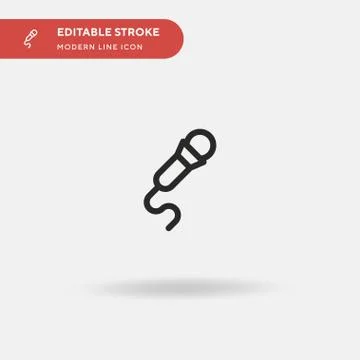 Interview Simple vector icon. Illustration symbol design template for web mob Stock-Illustration