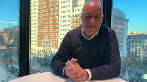 Interview with Socios.com CEO Alexandre Dreyfus, Madrid, ES - 11 Feb 2022 Stock Footage 204101440