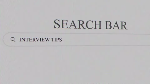 Interview tips Search Bar popular on search engines across various domains Stock Footage 319479933