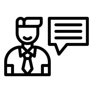 Interview Vector Icon Design Illustration Stock Illustration