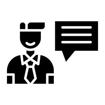 Interview Vector Icon Design Illustration 스톡 일러스트