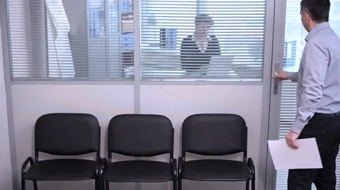 The Interview Will Start Later Stock Footage 61730457