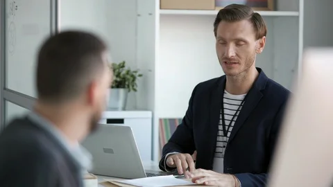 Interviewing of New Candidate Stock Footage 101324814