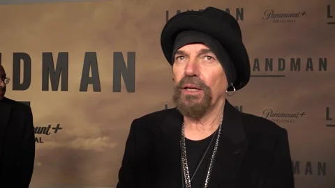 Interviews with Billy Bob Thornton and James Jordan at the UK screening of Land Stock Footage 291343047