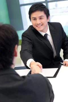 Interviews for business people Stock Photos