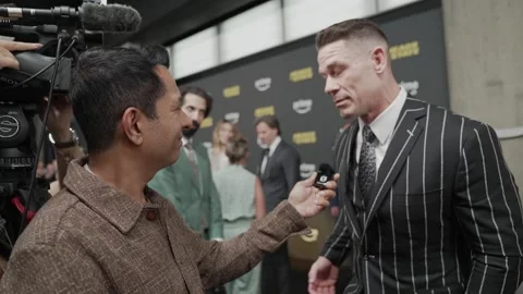 Interviews with the cast of Heads of State at special screening  Stock Footage 312288697