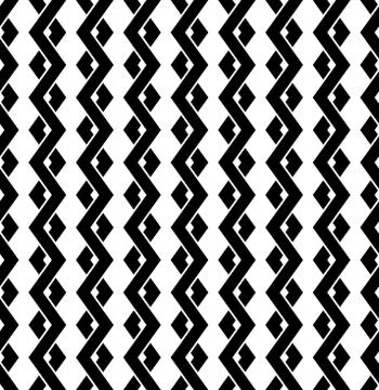 Interweave, braided lines seamless abstract monochrome patter Stock-Illustration