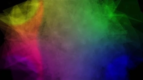 Interweaving of abstract neon geometric lines with moving triangles and dots. Stock Footage 108272150
