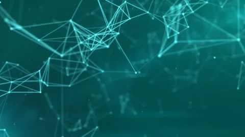 Interweaving the network in three-dimensional space Stock Footage 105800681