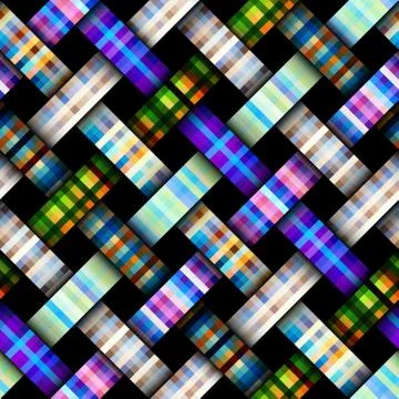 Interweaving plaid background. Illustrazione stock