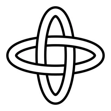 Interwoven Infinity, Timeless Celtic Knot Symbol of Eternity Stock Illustration