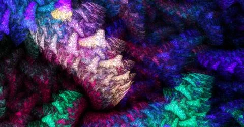 Interwoven strands of fabric Stockillustratie