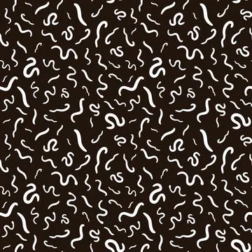 Intestinal Roundworms vector Helminths concept Seamless pattern Illustration