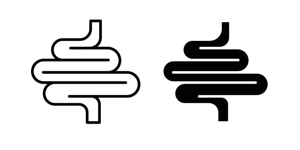 Intestine icon graphic element. web icon set Stock Illustration
