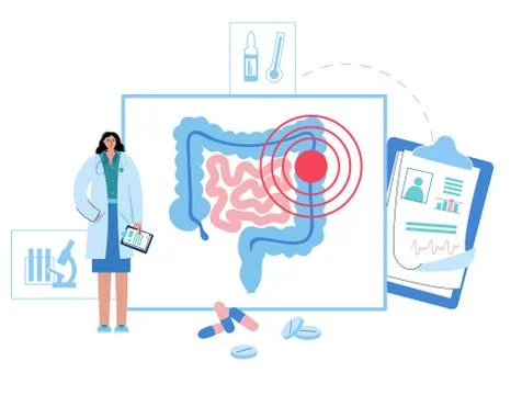 Intestine logo concept Illustrazione stock