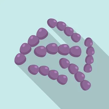 Intestine probiotic icon flat vector. Gut bacteria イラスト素材