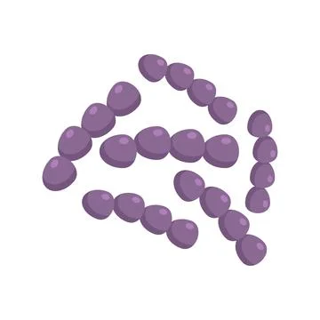 Intestine probiotic icon flat vector. Gut bacteria Illustrazione stock