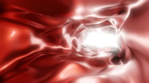 Intestine with smooth walls. Illustrazione stock