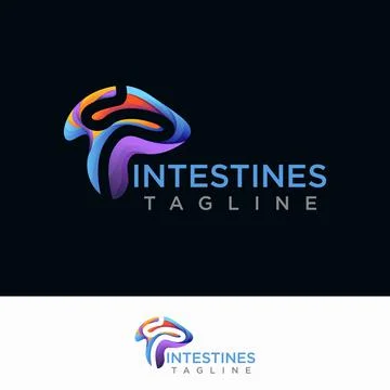 Intestines logo Stock Illustration