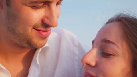 The Intimacy Is In The Eyes Of The Two Lovers Stock Footage 291289566