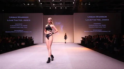 Intimate Fashion Catwalk Haute Couture t. Stock Video Pond5