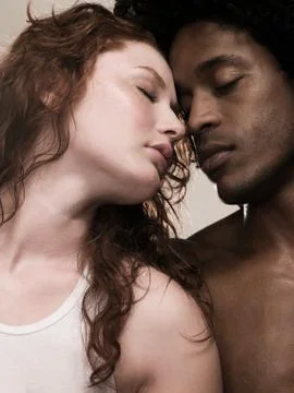 Intimate young couple Stock Photos