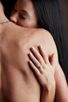 Intimate young lovers Stock Photos