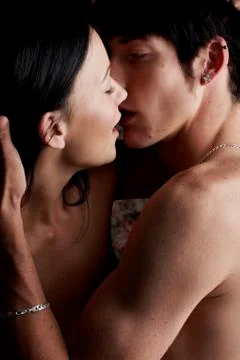 Intimate young lovers Stock Photos