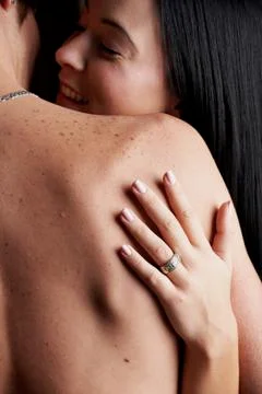 Intimate young lovers Stock Photos