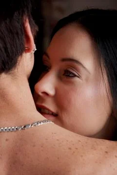 Intimate young lovers Stock Photos