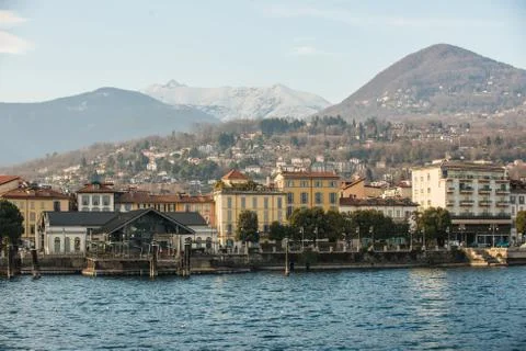 Intra, Lago Maggiore, VB, Italy Stock Photos