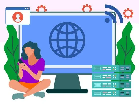 Intranet Concept Illustration Illustrazione stock