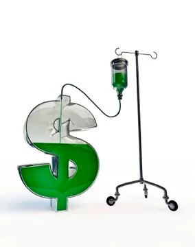 Intravenous dollar Stock Illustration