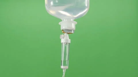 Intravenous Drip. Green Screen. Stock Footage 121976672
