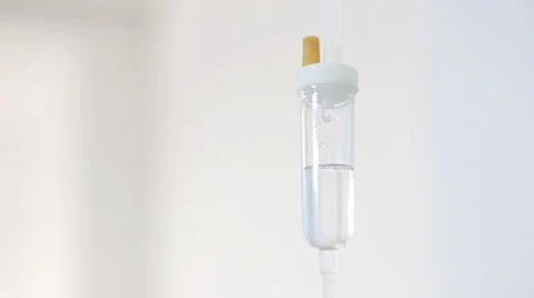 Intravenous drip on white background Video stock 943508