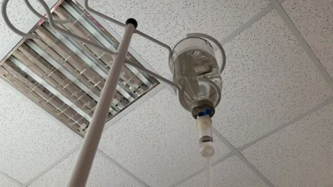 Intravenous infusion drops Stock Footage 287916528